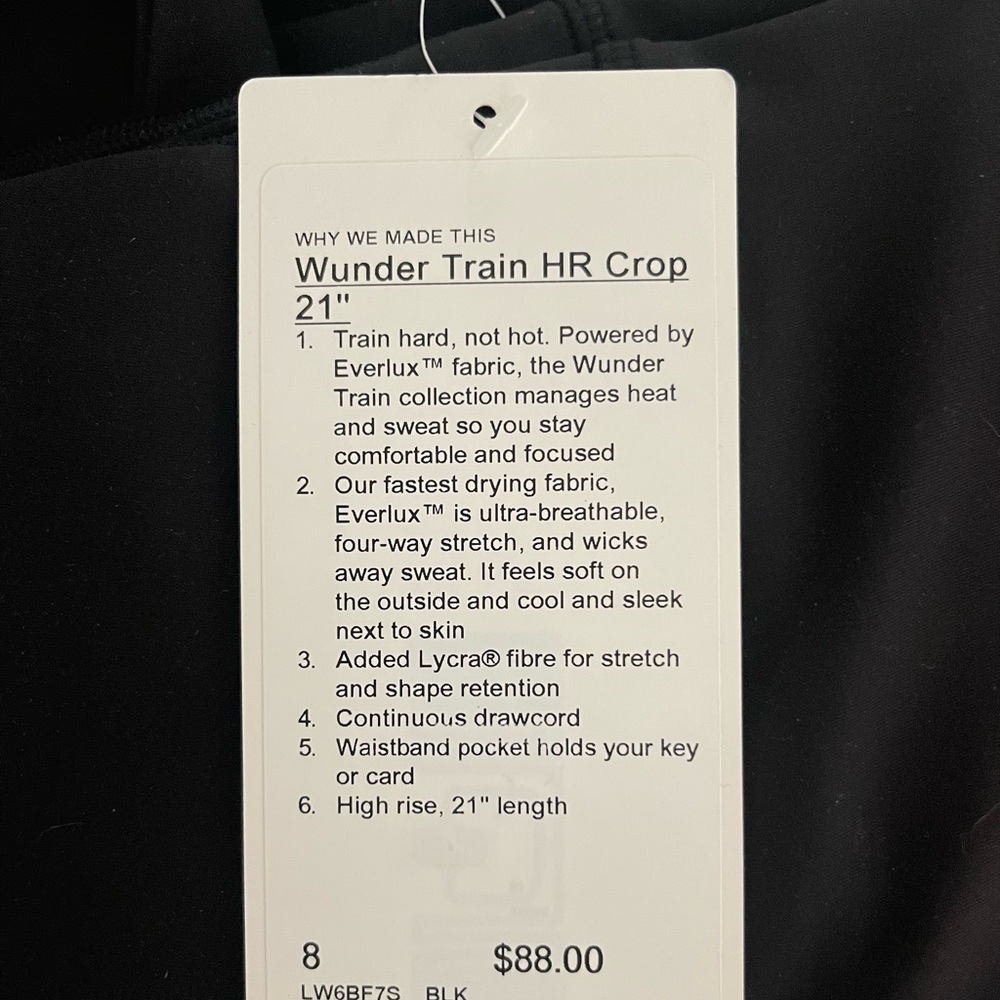 Lululemon Black Wunder Train leggings